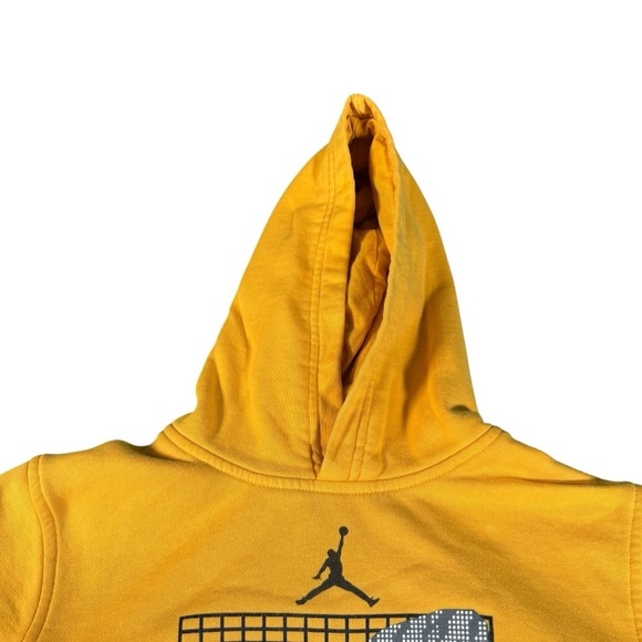 Air Jordan 23 Jumping Man Hoodie Long Sleeve Yellow / Gold Youth Size Large - Picture 4 of 10